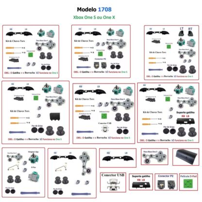 Peças Reparo Controle Xbox One S 91708