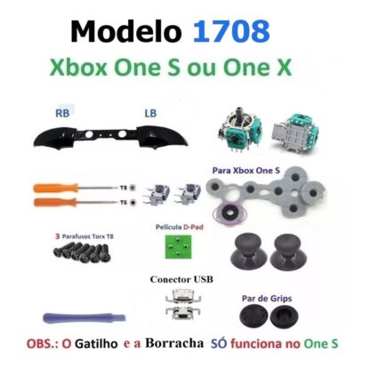 Kit Peças Reparo Controle Xbox One S 91708 - Image 15