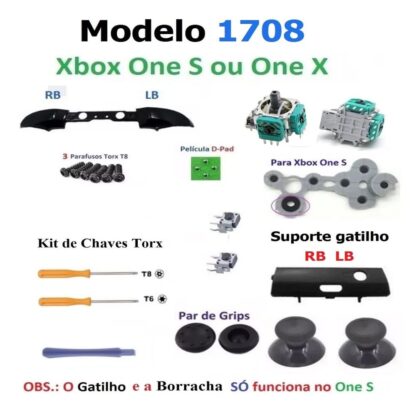 Kit Peças Reparo Controle Xbox One S 91708 - Image 13