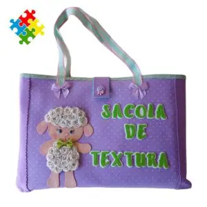 Sacola de Textura Com 10 Atividades TEA - L2