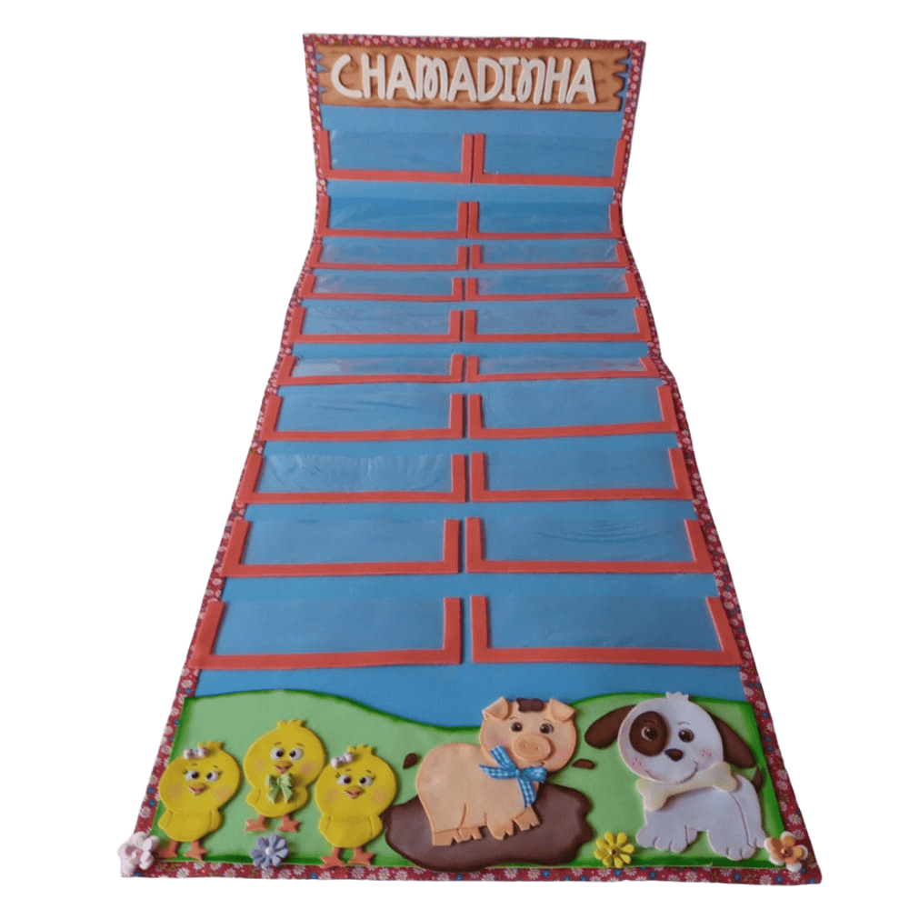Kit Sala de Aula Fazendinha - Cartaz Chamadinha D2