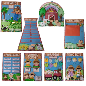 Kit Sala de Aula Fazendinha - P2