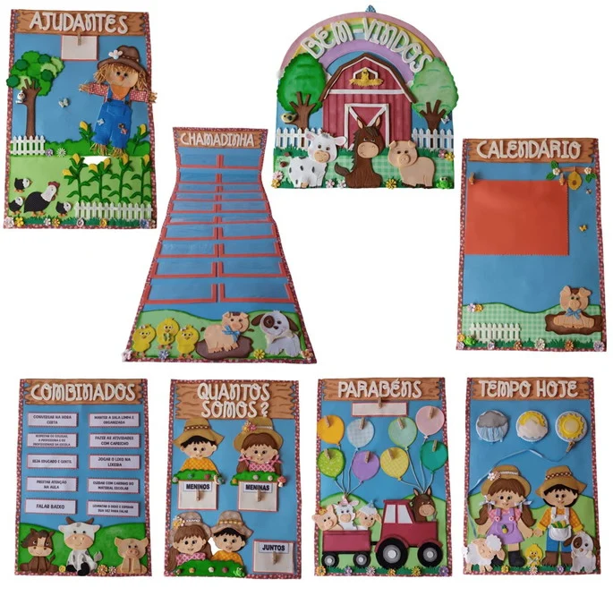 Kit Sala de Aula Fazendinha - P2